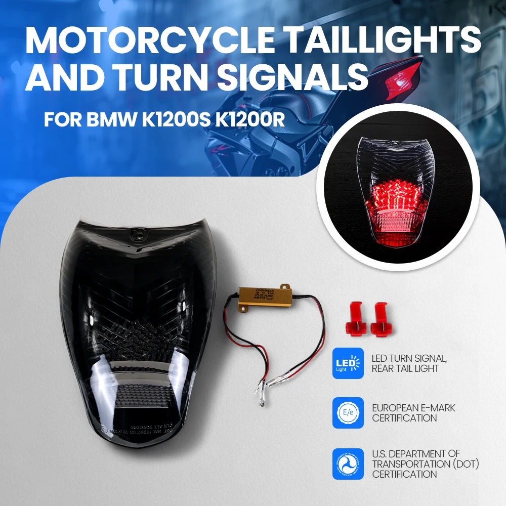 Taillight K1200R Motorcycle LED Turn Signal Tail Light for BMW K1200S K1200R