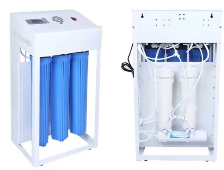 منقي مياه صغير ثلاثي المراحل RO 3.2G خزان مياه الصنبور البلدية 50/75/100 GPD 75GPD نظام التناضح العكسي