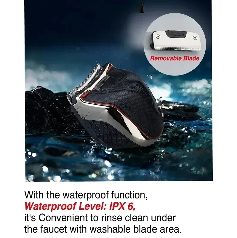 ماكينة تشذيب الشعر الكهربائية اللاسلكية للرجال ، ماكينة قص الشعر الاحترافية ، طقم قص الشعر الذاتي ، مقصات الشعر الصلع ، آلة تشذيب اللحية ، ماكينة غسل الشعر بالكامل للجسم