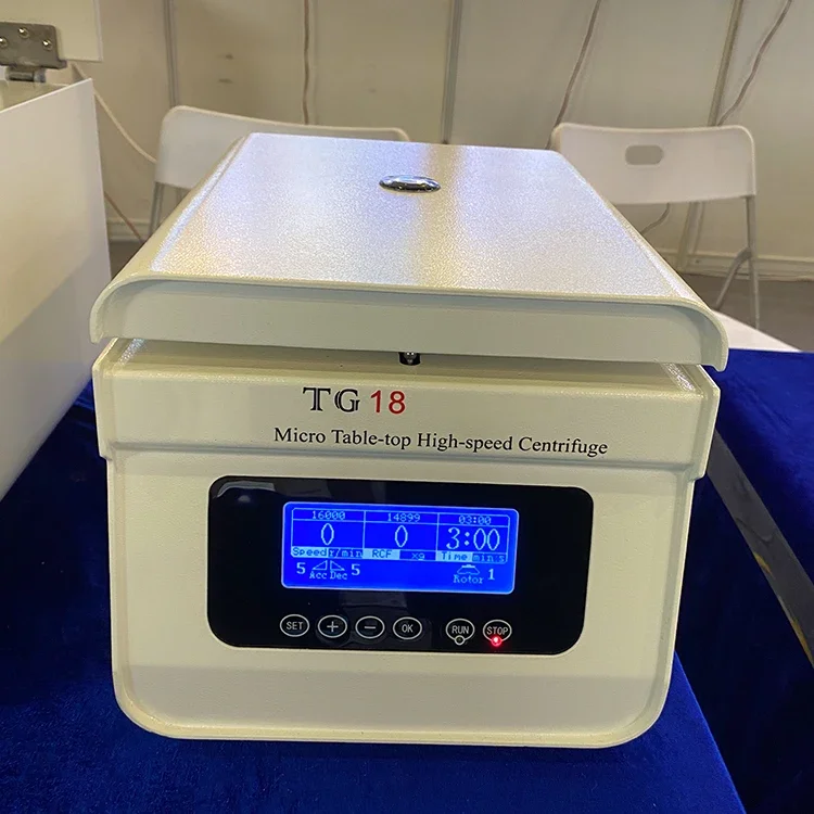 TG18 Micro 0.2ml/1.5ml/2ml/5ml Angle Rotor High Speed Centrifuge Laboratory Use PCR Centrifuge