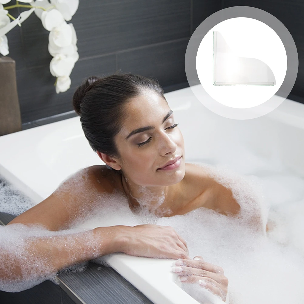 

Acrylic Bathtub Splash Guard Transparent Waterproof Shield for Bath Tub Sink Anti Splashing Baffle Keeps Bathroom Dry Easy