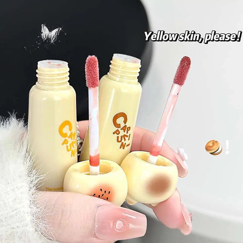 Cute Cat Lip Gloss - Moisturizing & Plumping, Glossy Juicy Shine, Natural Tint for Brightening Lips, Makeup Kit Essential