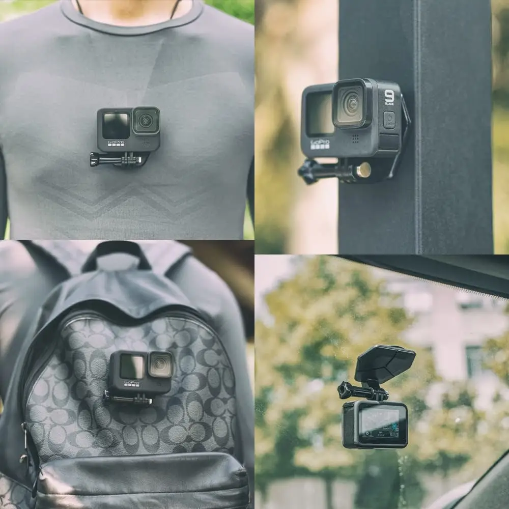 Soporte magnético de cámara de acción para GoPro, soporte de pecho para GoPro Hero, GoPro Max, AKASO, DJI Action Osmo Action