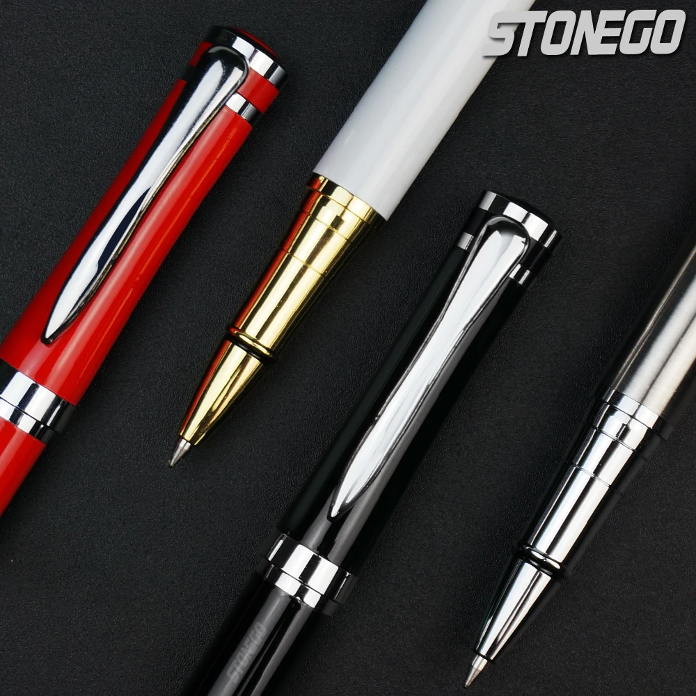 STONEGO Classic Metal Signature Pen, Retractable Roller Ball Pens Office Luxury Metal Signature Pen Fine Point (0.5mm)