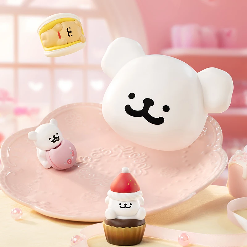 Miniso 3pcs Set Maltese Super Mini 35-58mm Blind Box Line Puppy Doll Toy Dessert House Series Q-Version Doll Decoration Gifts