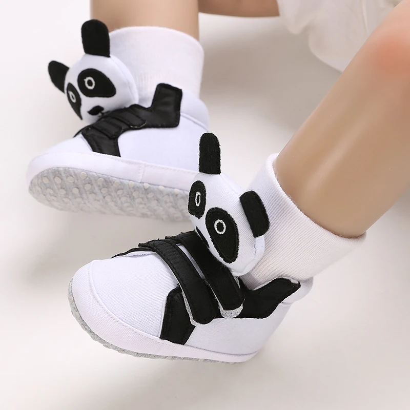 Chaussures classiques pour bébé garçon et fille, chaussures de marche chaudes, décontractées, mignonnes, visage d\'animal, plates, pour premier