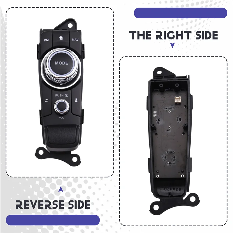 Car Central Controller Mode Knob Button Mouse NAV Controller Switch Button For Mazda CX-3 2 Demio Low-End 2014-2021
