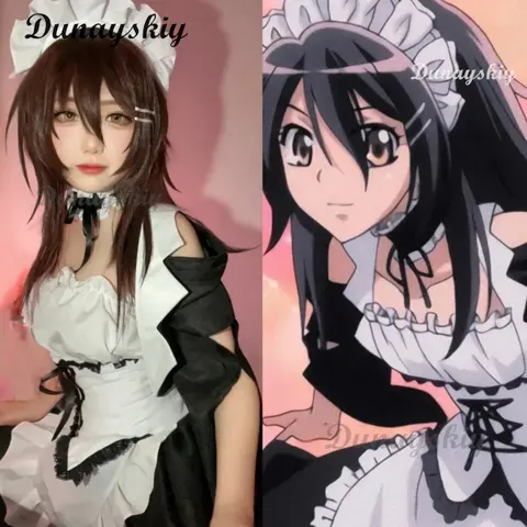 Anime Kaichou Wa Hizmetçi Sama Hizmetçi Kıyafeti Misa Üniforma Ayuzawa Misaki Cosplay Kostüm Peruk Kadın Lolita Elbise Kostüm Cadılar Bayramı
