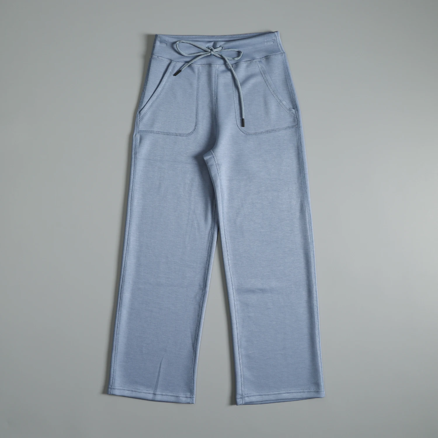 กางเกงกีฬาทรงตรงสำหรับผู้หญิงในฤดูใบไม้ร่วงและฤดูหนาว กางเกงออกกำลังกายทรงหลวมสบายๆ เอวสูง กระชับสัดส่วน เหมาะสำหรับโยคะและวิ่ง