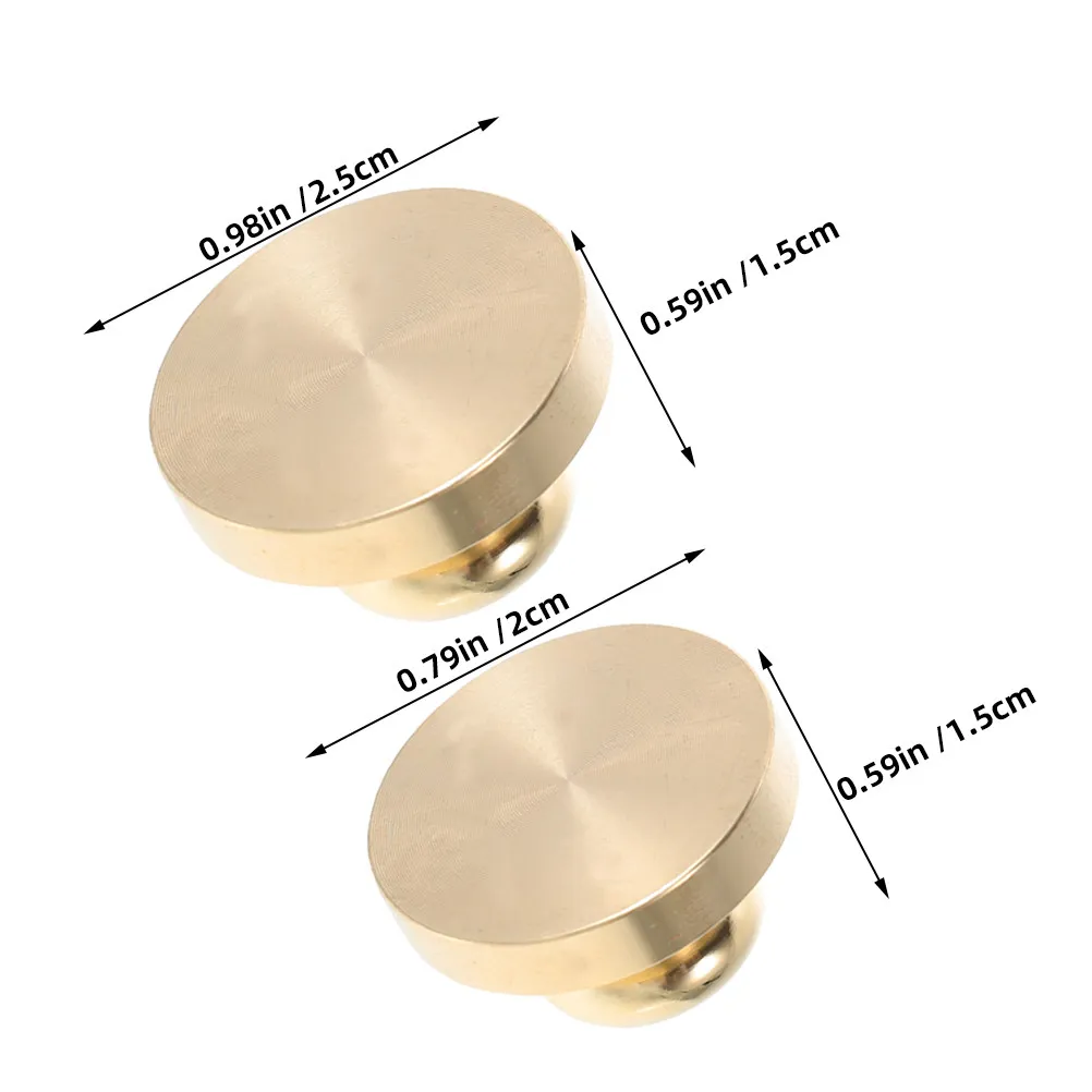 2Pcs Wax Seal Stamp Heads Brass Blank DIY Craft Wedding Invitation Envelope Sealing Stamp Replacement Wax Stamps