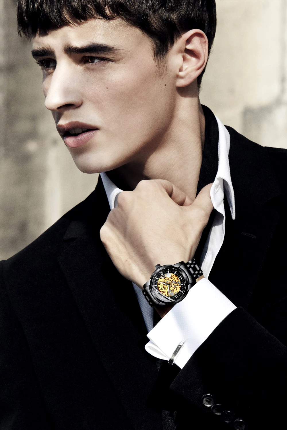 

BIDEN High-End Men's Water-Resistant Mechanical Watch with Luminous Hands – Elegant Gift for Business/Casual/Formal Occasions