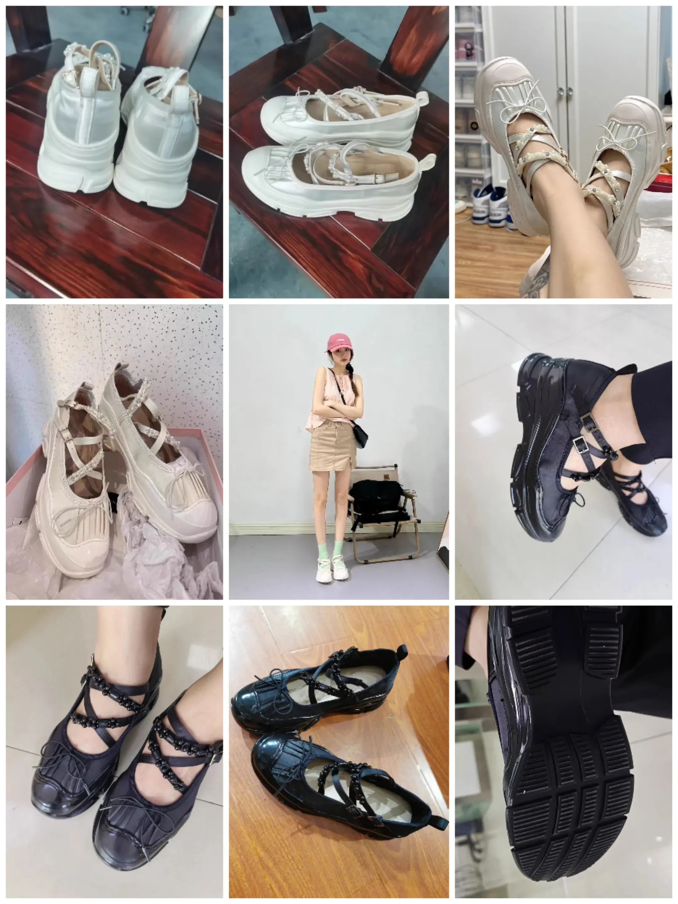 Krasovki 5cm skóra z mikrofibry damskie skórzane buty Oxford Mary Janes buty Lolita platforma obcas wygodne trampki obuwie