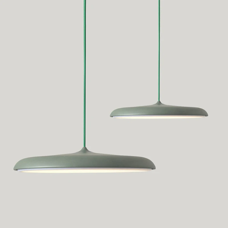 Creative Metal LED Pendant Light, Lâmpada de suspensão nórdica, UFO Design, Suspensão, Redonda, Interior, Cozinha, Jantar, Sala de estar, Decoração de casa