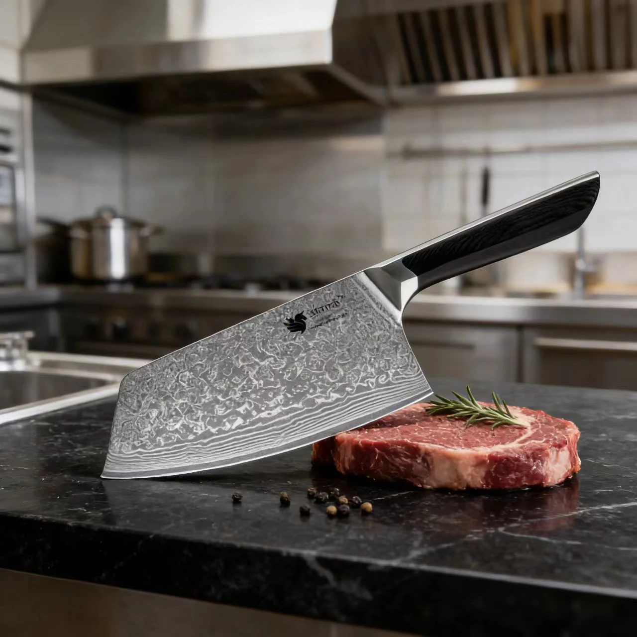 

7.3 Inch Chinese Chef Knife 67-layers Damascus Steel Blade G10 Handle Slicing Vegetables Cleaver Meat Handmade Kitchen Knives