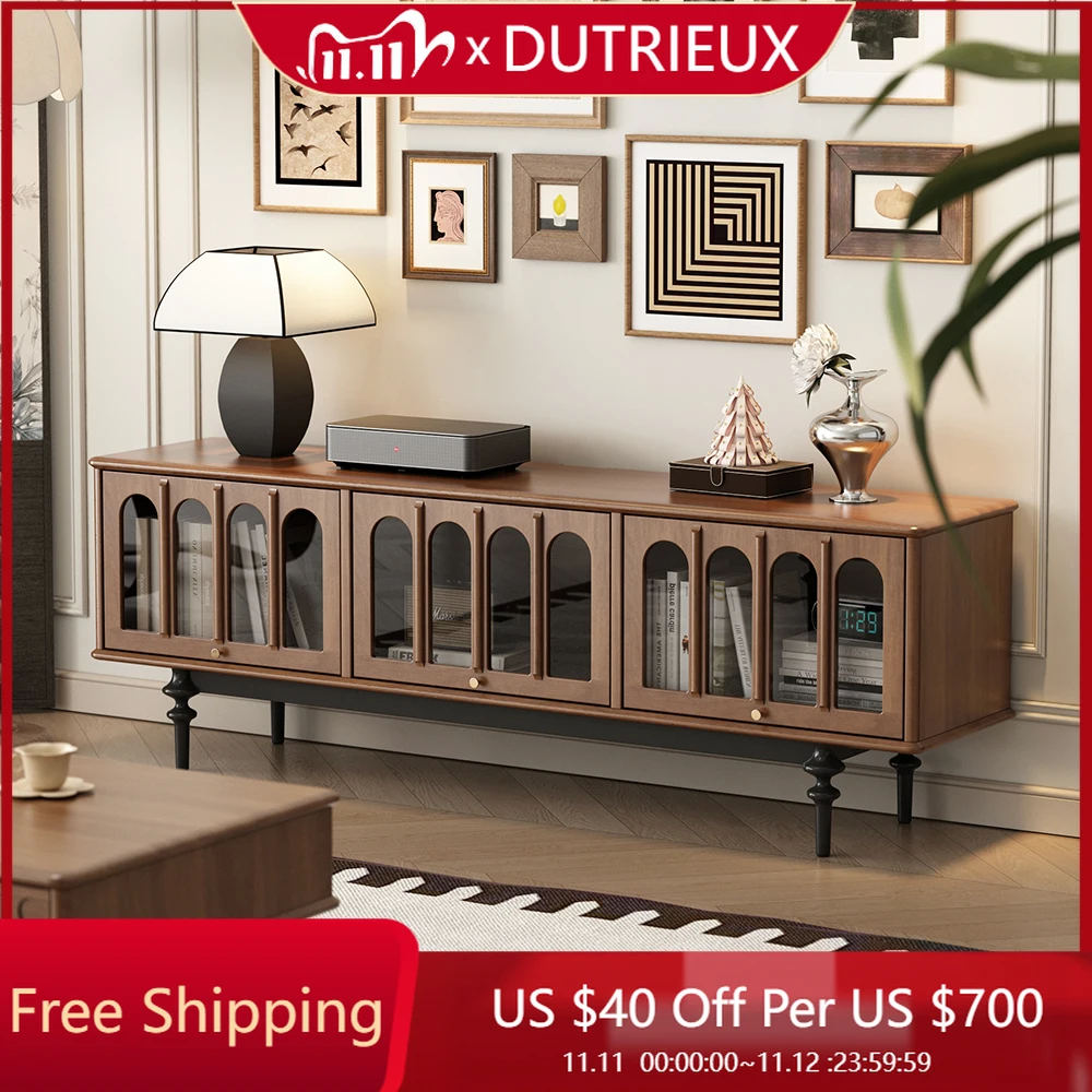 

Designer Solid Wood TV Cabinet Retro Nordic Universal Organizer Hallway Tv Table Storage Living Room Archivadores Furniture