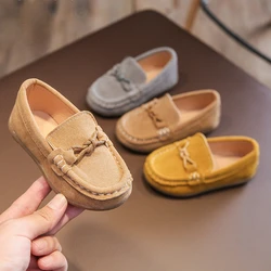 New 2024 Autumn Children Shoes Toddlers Boys Loafers Girls Moccasins Slip-on Shoes Size 22-33 Sneakers Kids Flats Casual Shoes