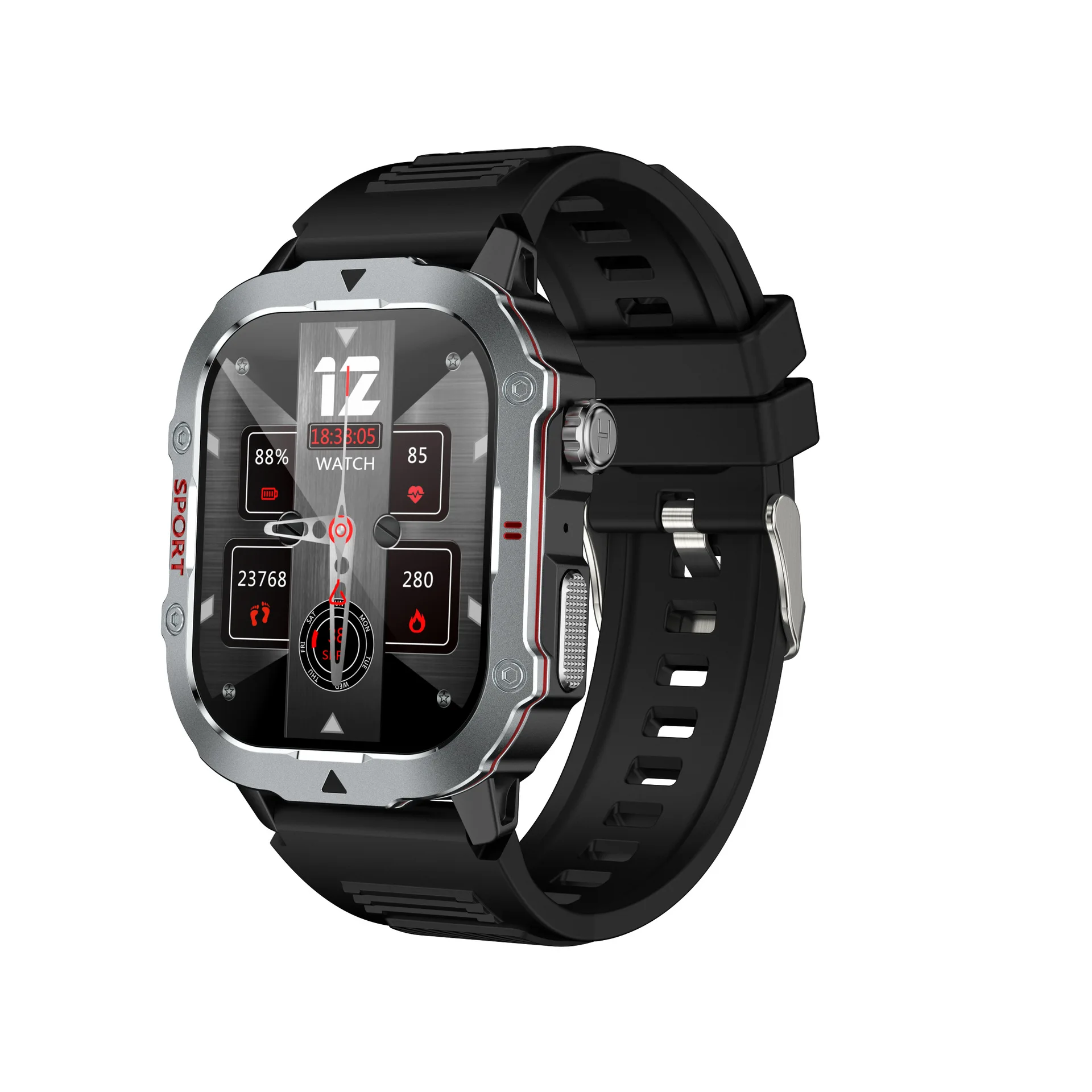 

Cross-border retail C30 Pro smartwatch Bluetooth call sports heart rate health monitoring multi-function men's watch
