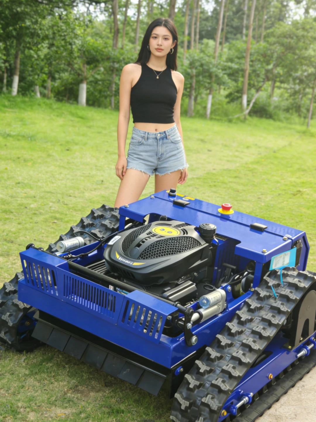 

Customized all terrain lawn mower for farm garden AI mowing, beautiful customer service online