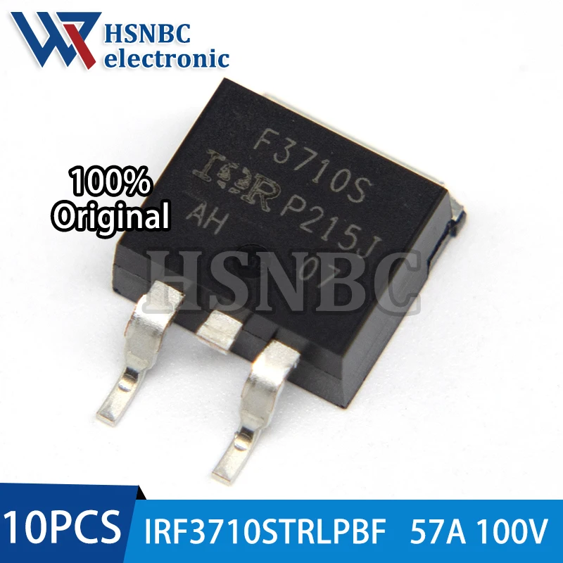 

10PCS IRF3710S IRF3710STRLPBF F3710S IRF3710 TO-263 57A 100V N-channel Power MOSFET Transistor 100% New Original