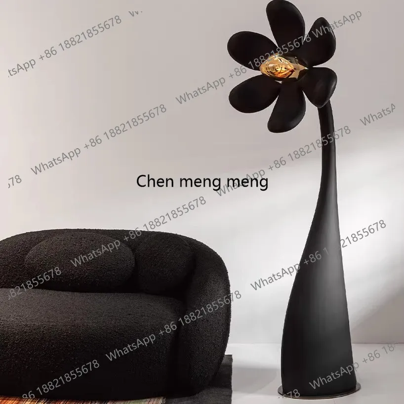 

Wabi Sand Wind Medieval Hotel B & B Living Room Sofa Side Designer Decorative Sun Flower Floor Ornament