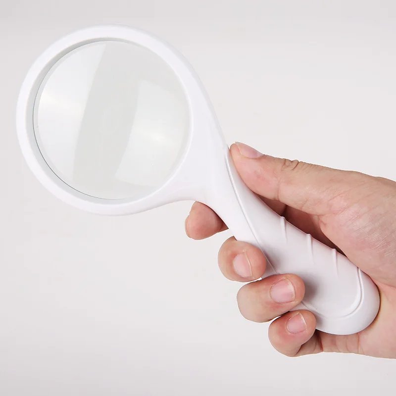 Magnifying Glass-5X Hand Held Large Loupe Portable Glass Lens Magnifier for Viewing Jewelry Reading for Seniors, Repair, Coins