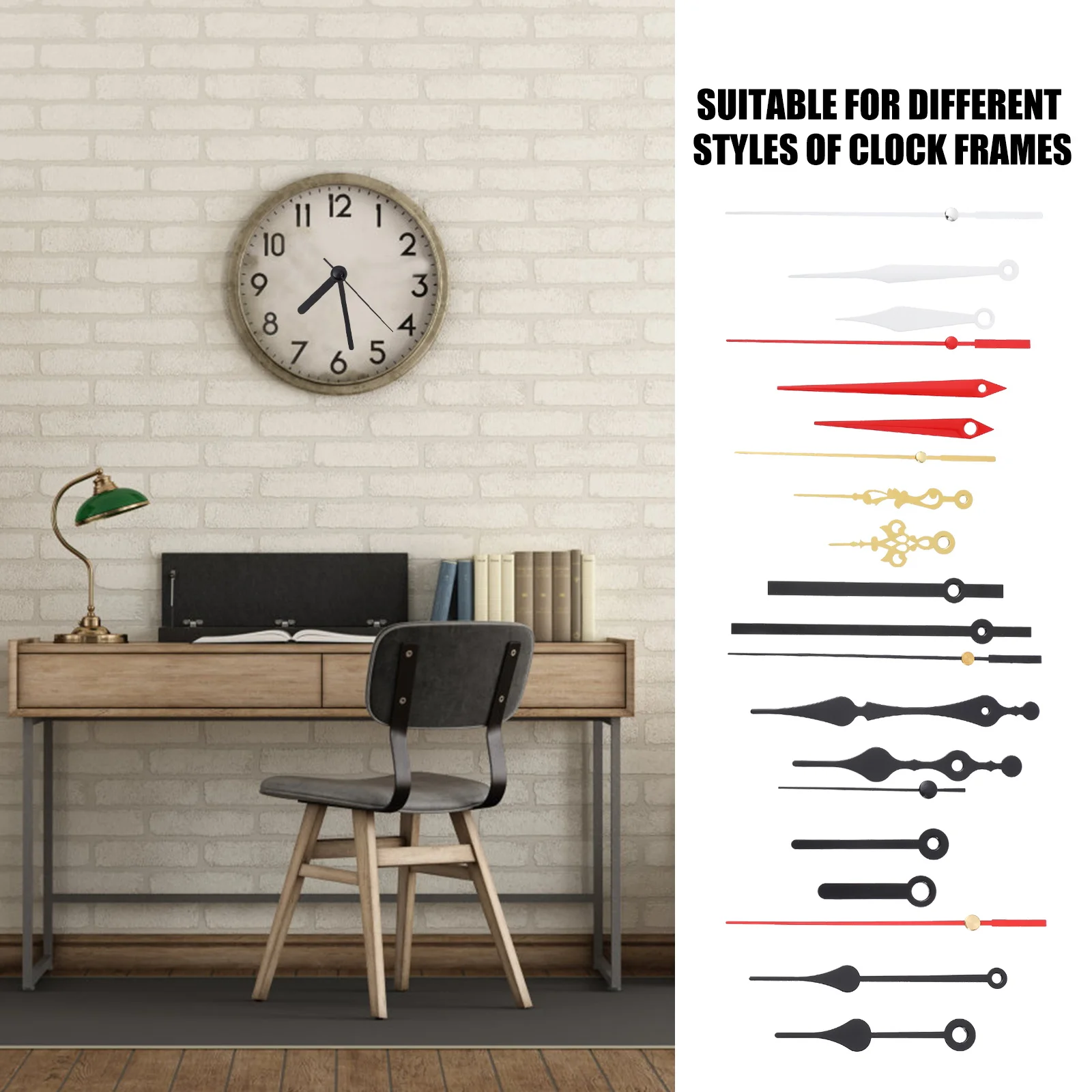 

5 Sets Clock Movement Parts Diy Mechanism Water Proof Repair Replacement Plastic Kit for Crafts Hands