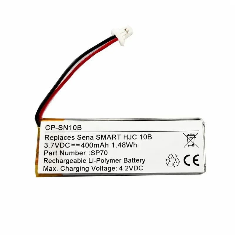 for Sena SMART HJC 10B Headphone Replacement Battery