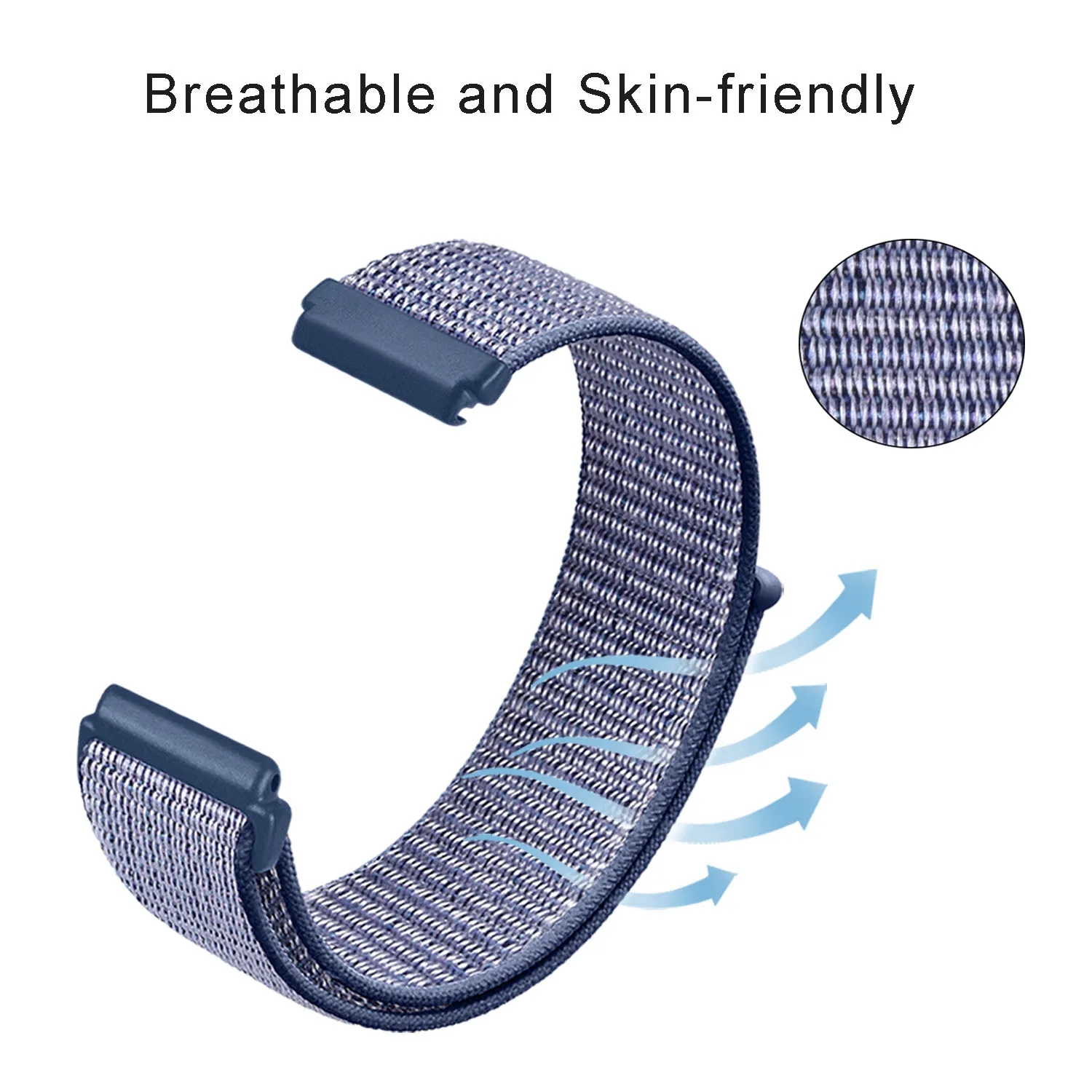 Ремешок нейлоновый для наручных часов Fitbit Versa 3 2 1 Versa Lite