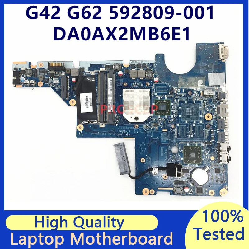 

592809-001 592809-501 592809-601 Mainboard For HP G42 G62 CQ42 CQ62 DA0AX2MB6E1 Laptop Motherboard 100% Full Tested Working Well