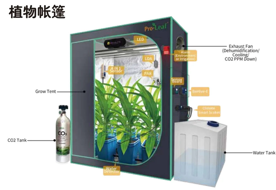 

Climate Controller Humidity Temperature Sensor Light APP Remote Control Indoor Grow Tent Hydroponic Climatic Chamber