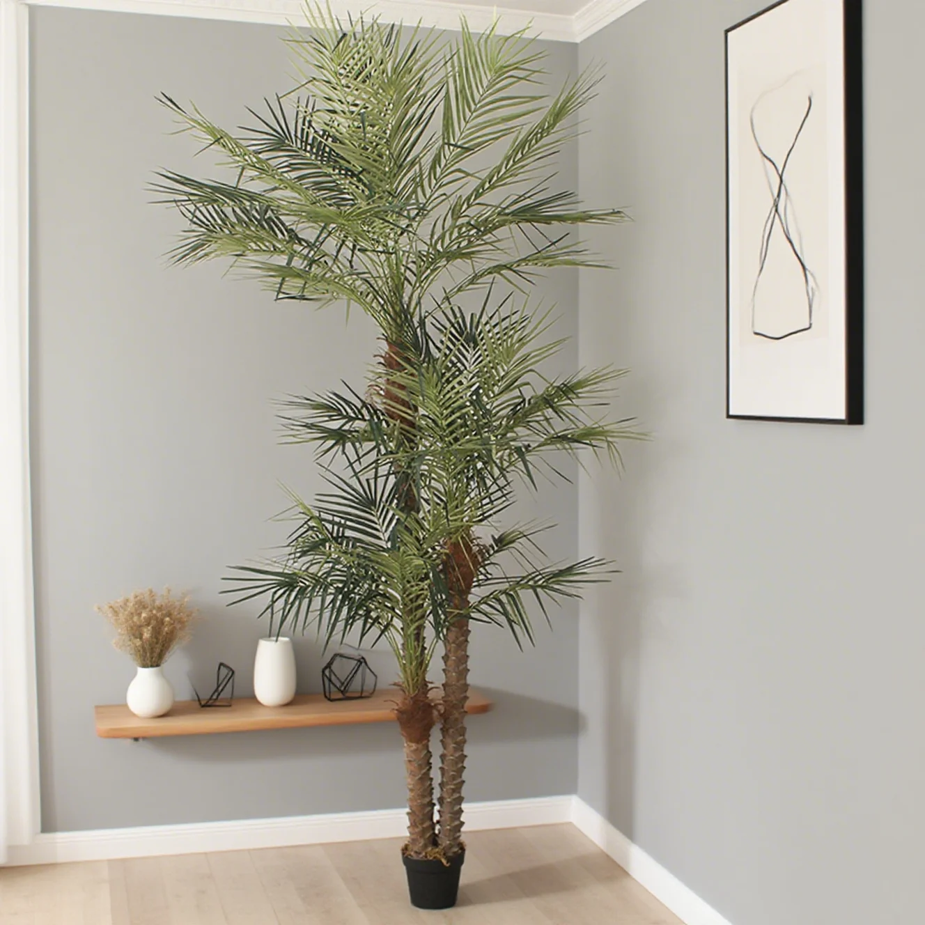 

Artificial Palm Tree Bonsai Modern Interior Home Decoration Large Palm Tree Plant Wedding Christmas Garden Landscape Decoration