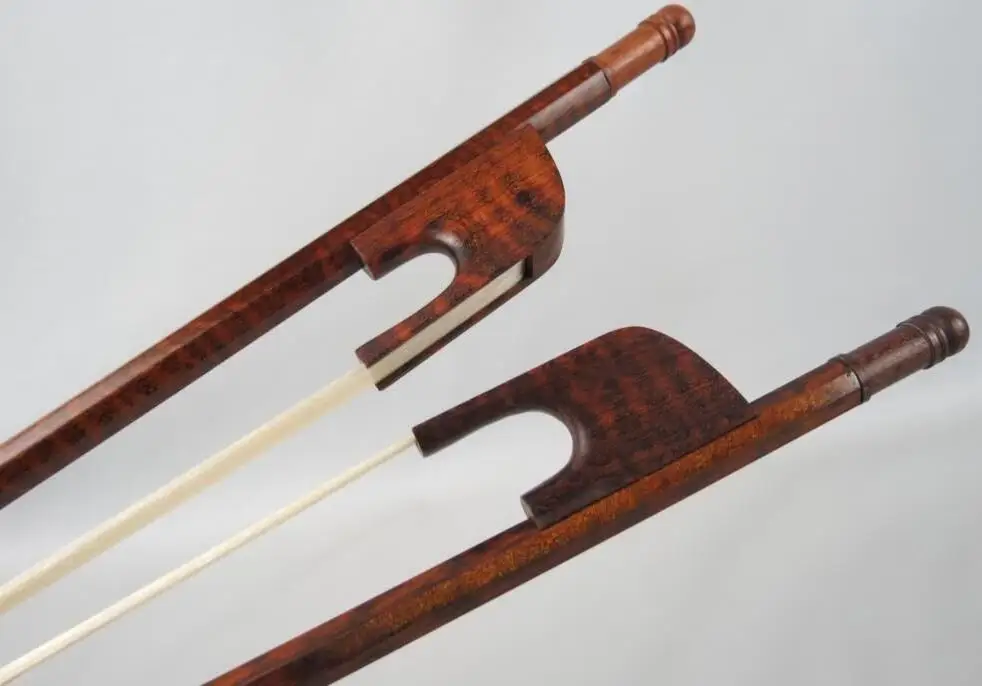 

2pcs Best Baroque snakewood 4/4 cello bow,snakewood frog