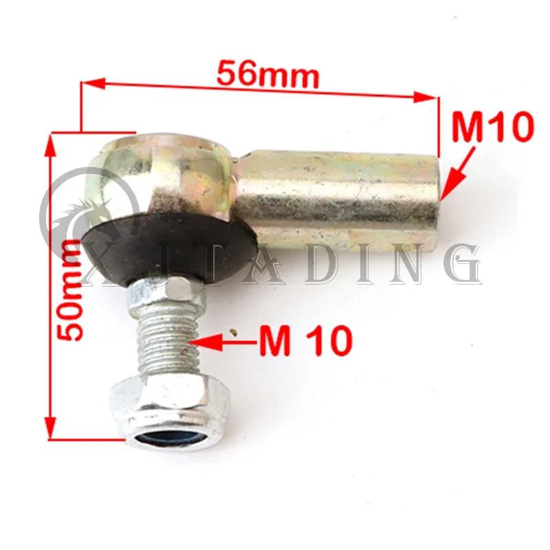 1 زوج M10 التعادل قضيب نهاية أطقم وصلة كروية صالح للصين 47cc 49cc 50CC الكهربائية الصغيرة ATV الذهاب كارت الكارتينج عربات التي تجرها الدواب رباعية أجزاء الدراجة