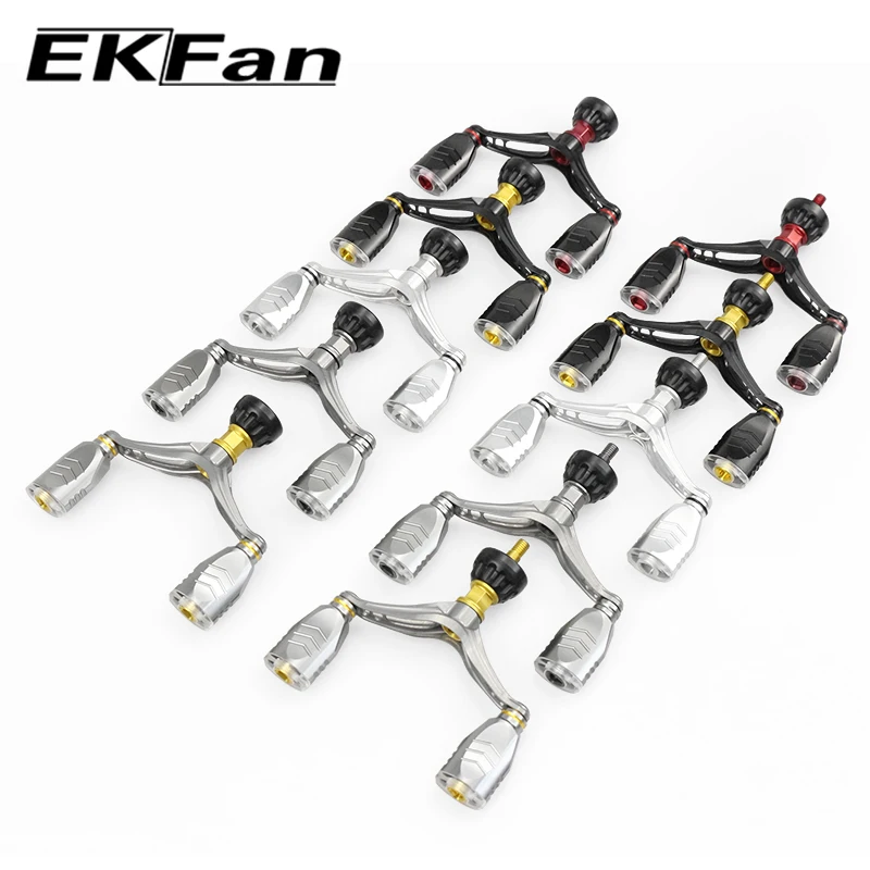 EKfan 73mm 7075 Aluminiumlegierung Schraubgriff für Mikro-Spinnangelrollen der DAI/SHI 1000-2000 Serie mit Gewindeanschluss für Köder. – Detail 3