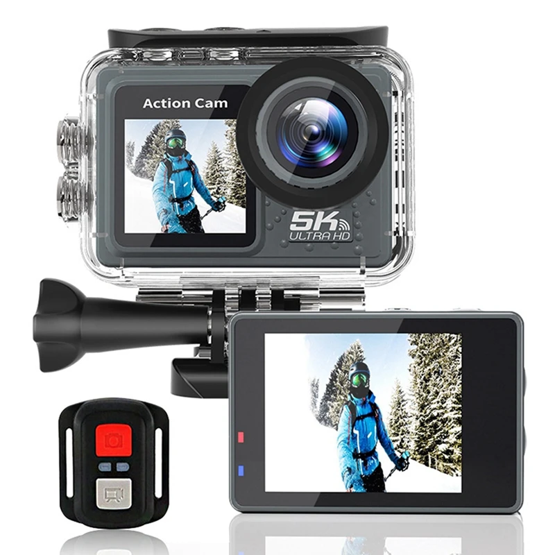 

Action Camera Waterproof Action Camera Action Outdoor Camera Anti-Shake 170°A+ Grade High Resolution Wide Angle Lens