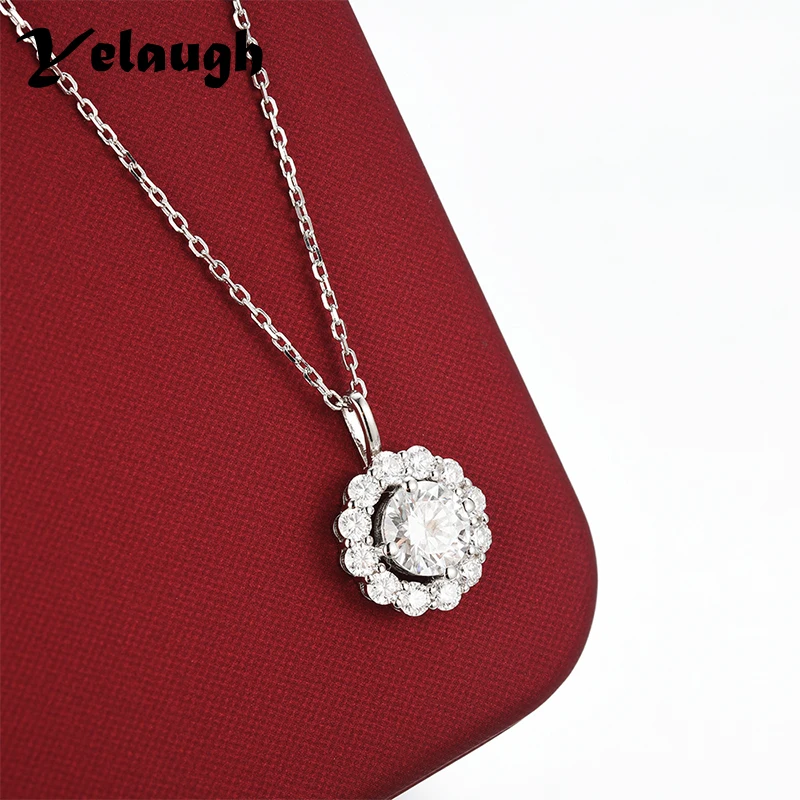 

Yelaugh 2ct D Color Moissanite Diamond Pendant For Women Top Quality 18K Gold Plated Pendant Necklace Fine Jewelry Wholesale