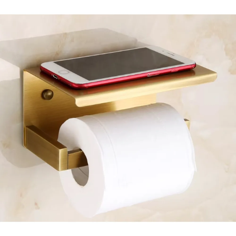 

Держатель для туалетной бумаги в ванной комнате, латунный полый держатель для салфеток, настенный держатель для рулонов