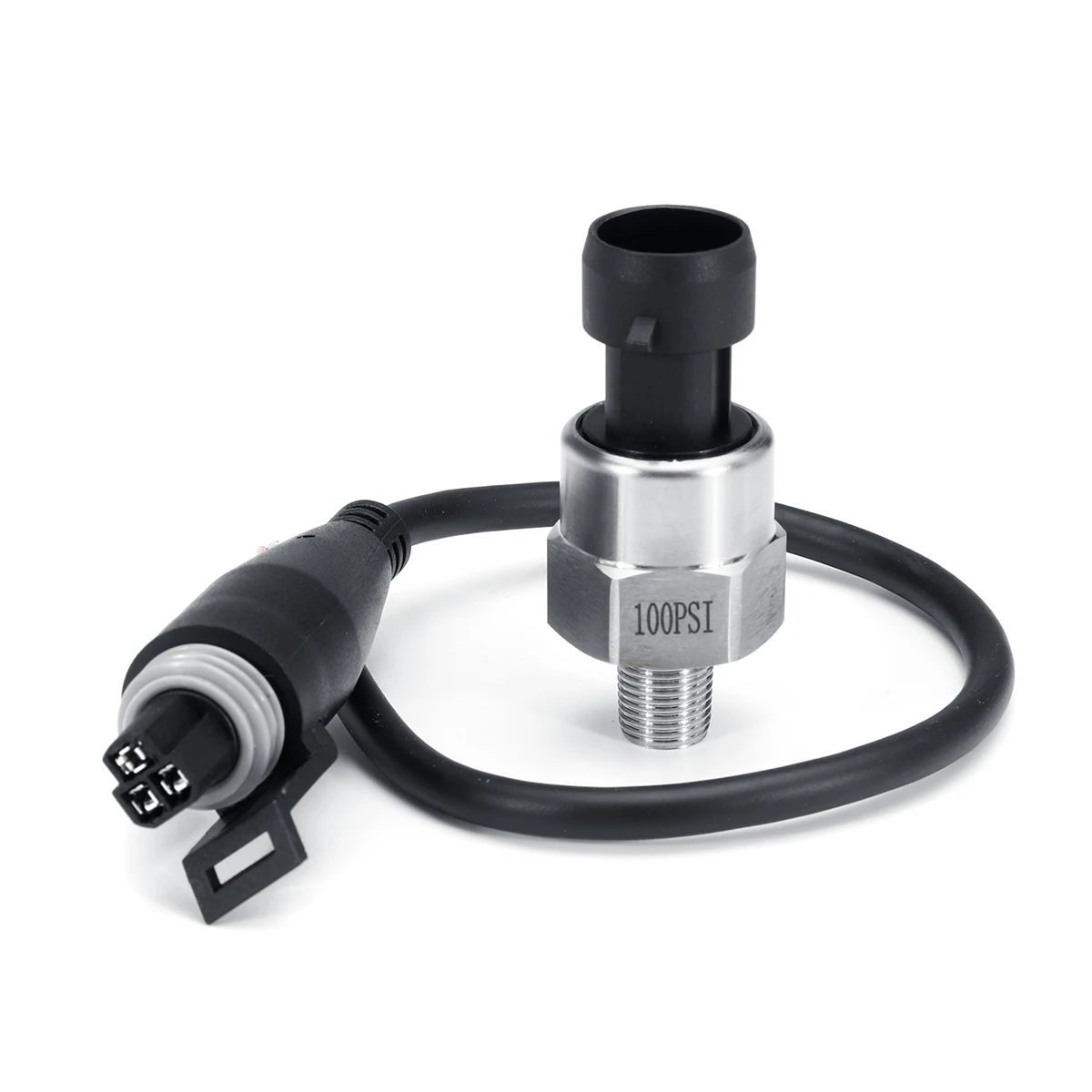 1/2pcs 5V 1/8NPT 100Psi / 150Psi Stainless Steel Oil Fuel Air Pressure Transducer Transmitter Sensor For Oil Fuel Diesel