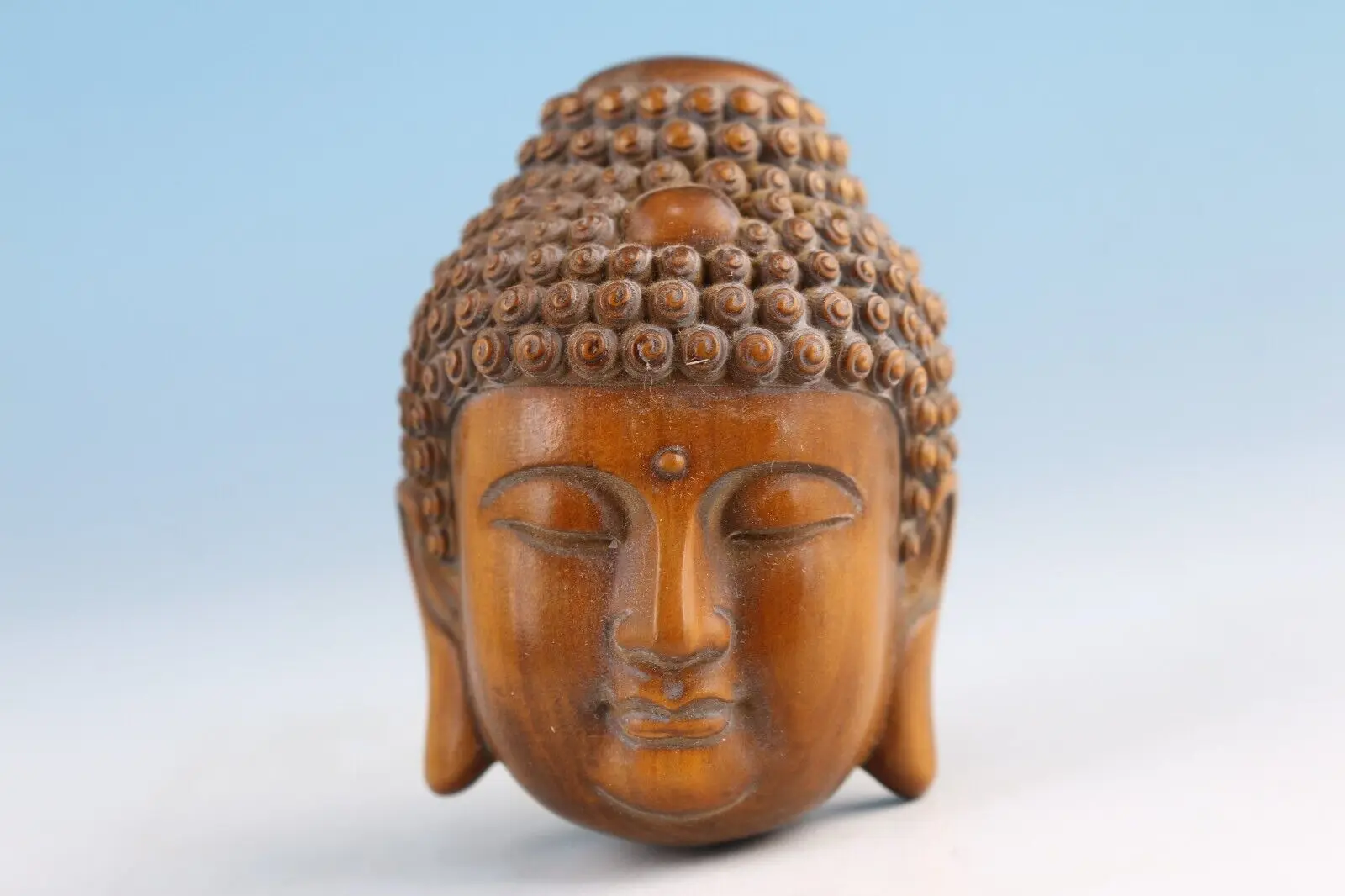 

Asian chinese boxwood hand carved buddha Figure statue netsuke collectable gift