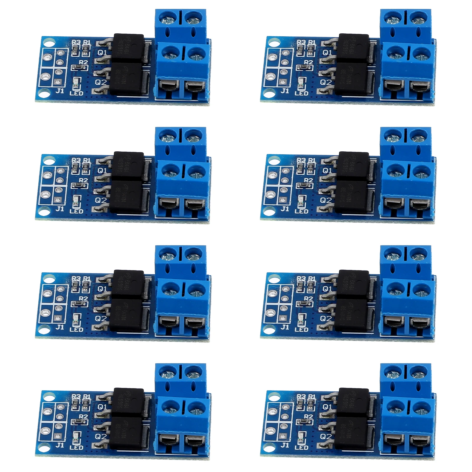 

8pcs Driver Module Motor Controller Board Current-limiting High-power Electronic Switch Dual Trigger MOS Driving