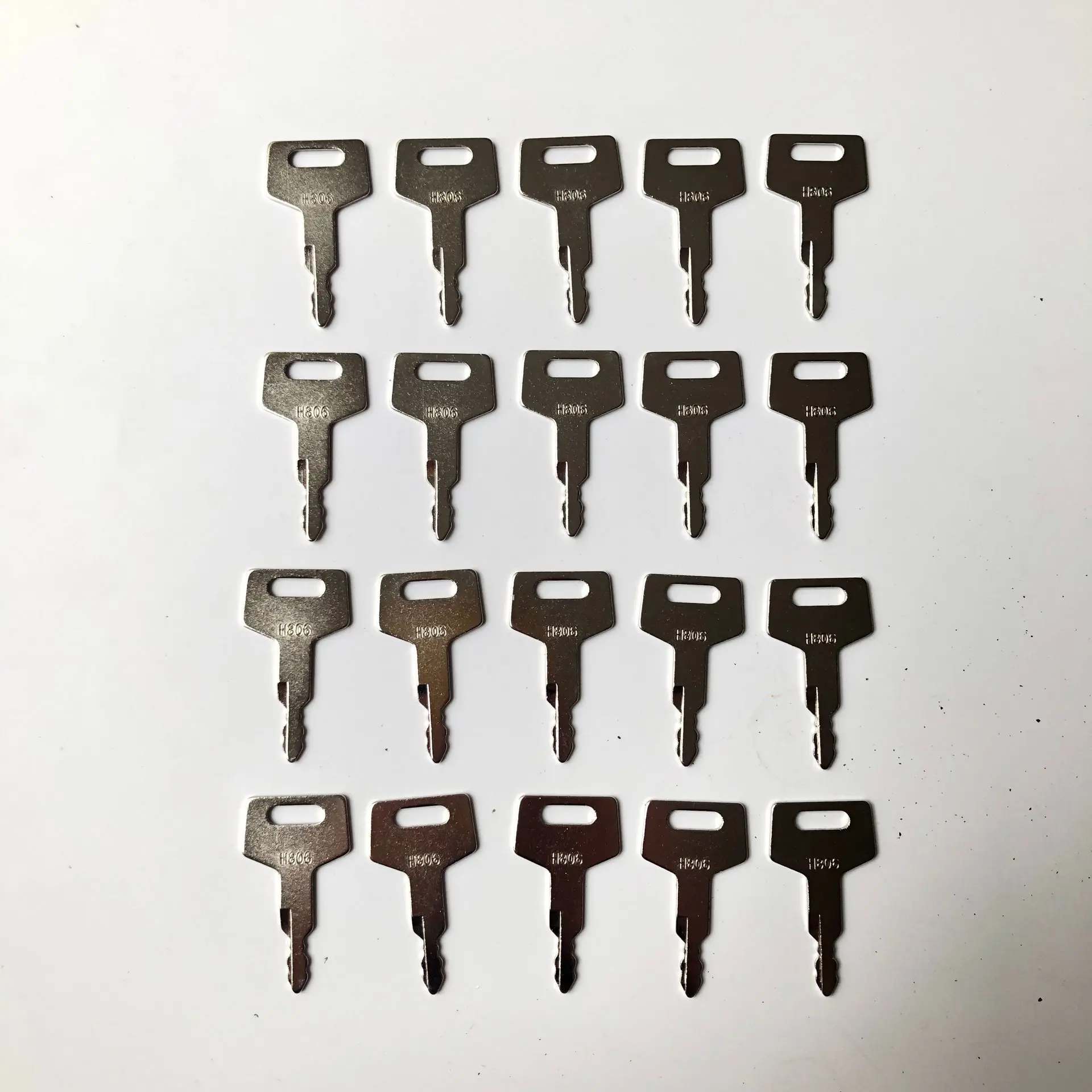 

20PCS H806 Key for Takeuchi Excavator Loader Track BU1698X2 Door Lock Key