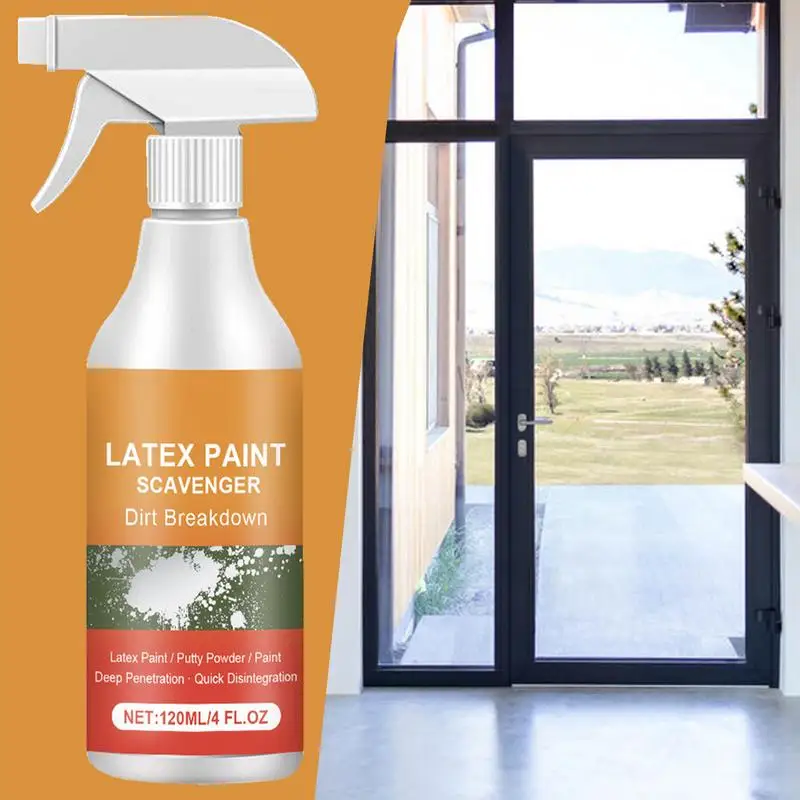 Paint Thinner Remover Spray, Verniz Limpador com Esponja, Líquido Stripping, Concreto