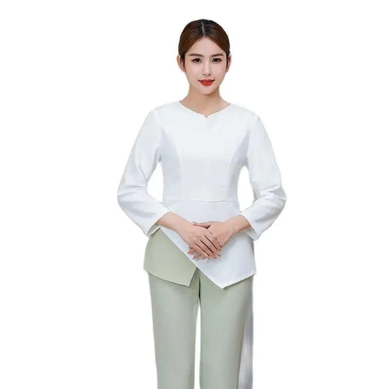 

New Beautician Work Clothes Women's Club Beauty Salon Work Clothes Set