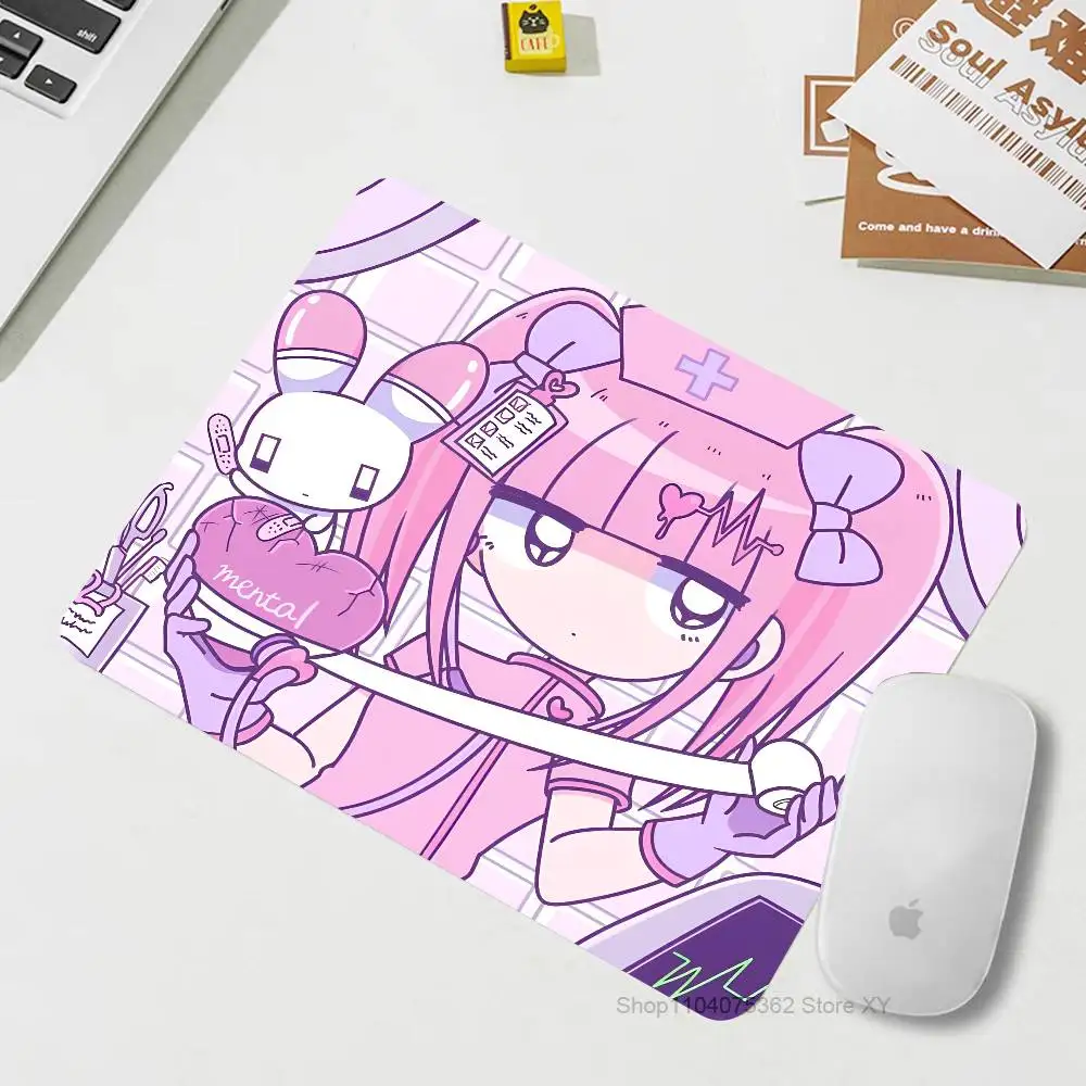 Menhera Chan Mousepad Small LockEdge Mouse Pad For Gamers Computer Desk Pad Rectangular Anti-slip Rubber