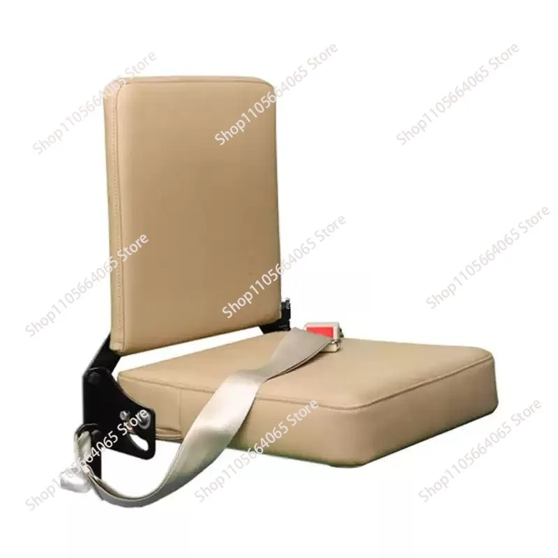 Self-Rebound Single Foldable Seat For Bus Tour Guide Ambulance RV Ship Modification