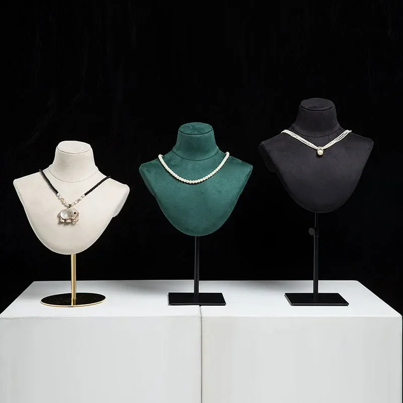 Neck Model Display Stand for Silk Scarves Necklaces Jewelry Props Window Display Ornament Storage