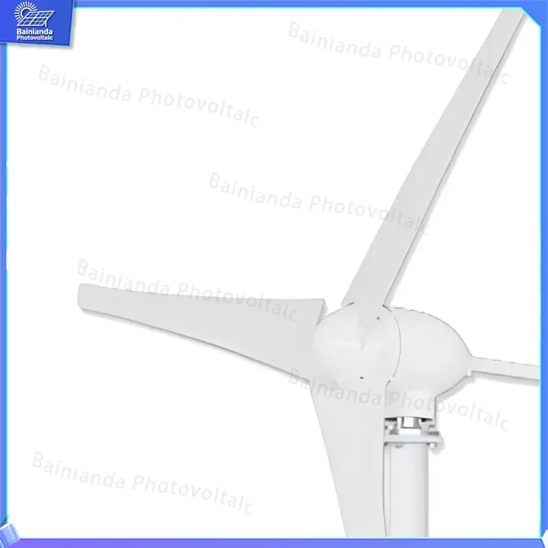 500W Horizontal Axis Wind Turbine Generator 12V 24V 48V PMSG 3 Nylon Blades Low Start Speed 2m/s IP54 Off Grid Solar Power