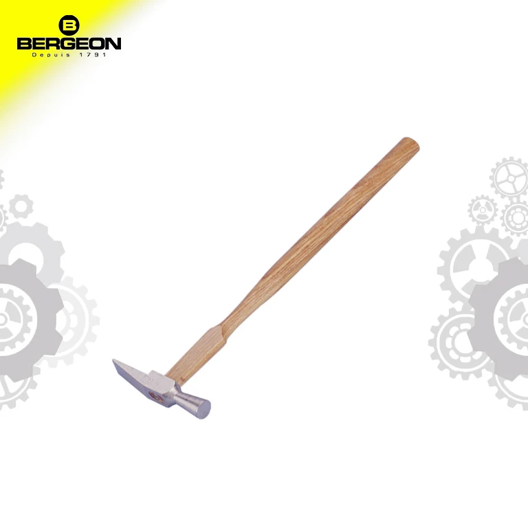 Bergeon 1438-2 Hammers for Watchmakers Wooden Handle Polished Steel