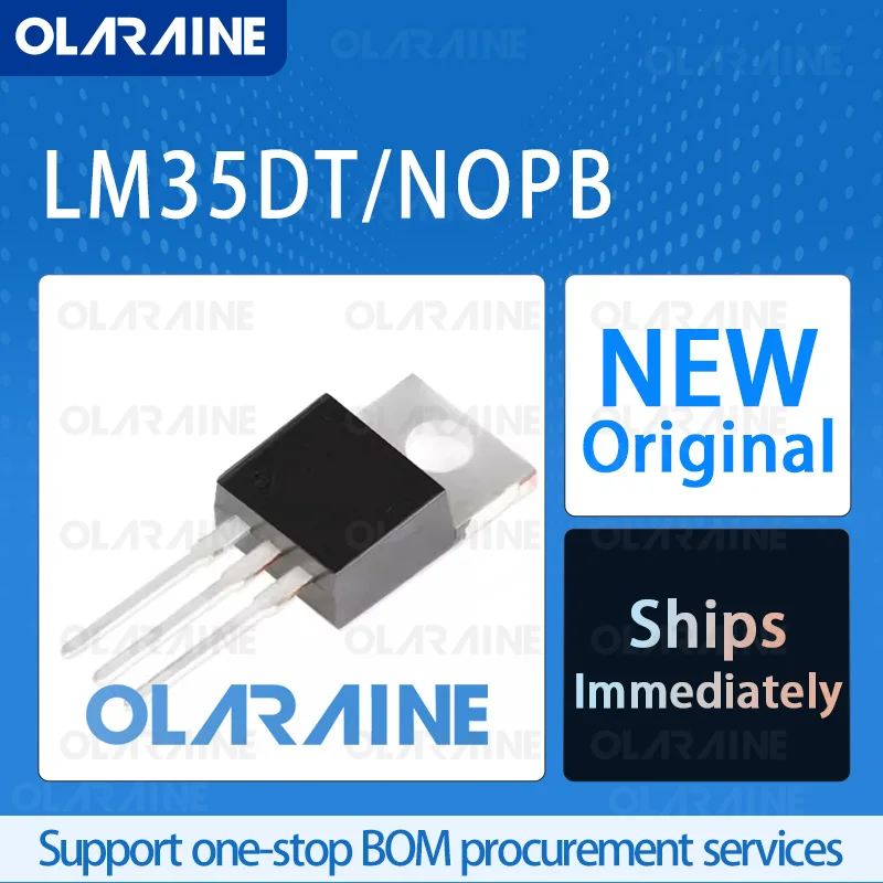 

5/10/100Pcs LM35DT/NOPB TO-220-3 original ic chip A temperature sensor is mounted on the board RoHS Accuracy/- 0.5 C Voltage-30V