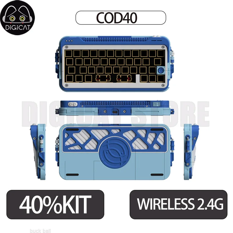 

Комплект механической клавиатуры Cod40, раскладка 40% Barebone, индивидуальная с возможностью горячей замены BT 2,4G, беспроводная поддержка QMK VIA, многоцветная 3D-печать